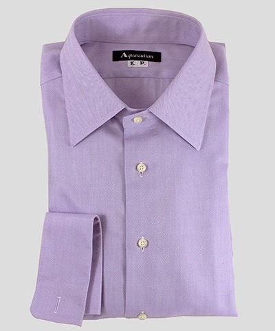 Purple dress shirt by Isetan