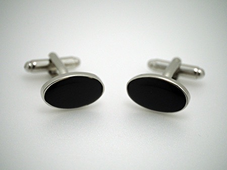 Black cufflinks