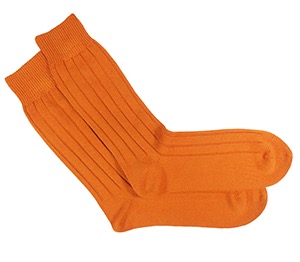 Orange socks by Tabio
