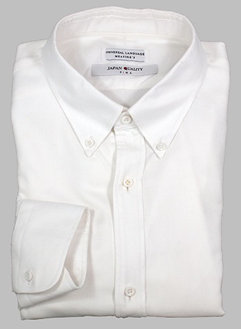 White button-down shirt by Universal Language