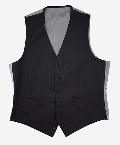 Black vest by Kashiyama the Smart Tailor