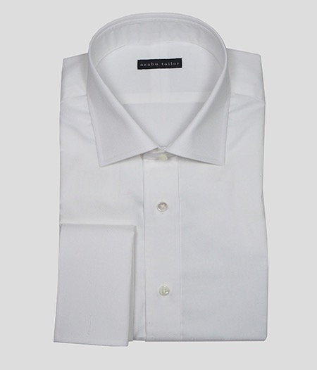 White dress shirt by Azabu Tailor