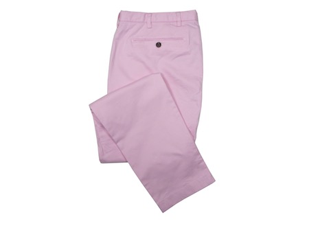 Pink chinos by Brooks Brothers